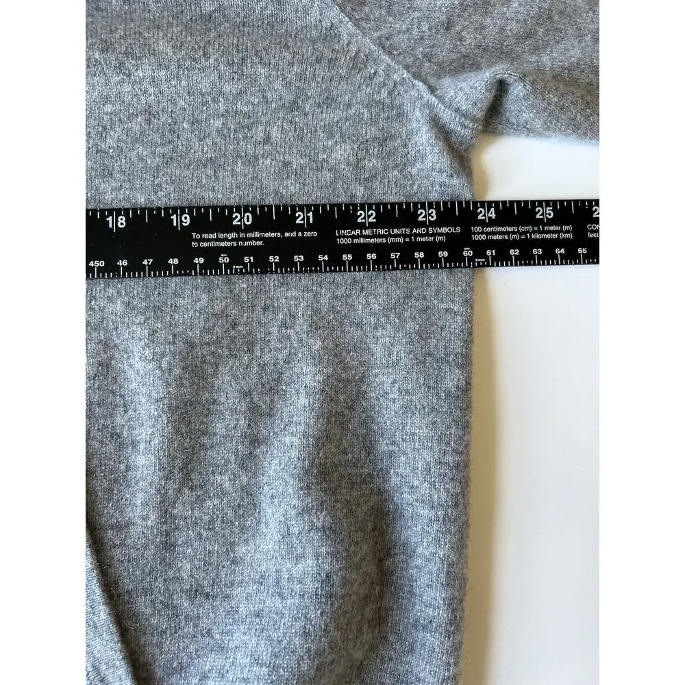 BANANA REPUBLIC Men's 100% Cashmere Gray Hoodie Sweater Pocket Sz XL New